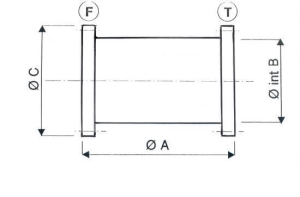 Prolongateur ISO CF Bride Fixe + Bride Tournante