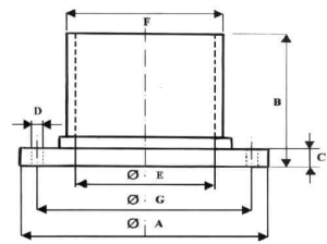 Bride Tubulure ISO F