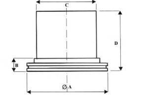 Bride Tubulure ISO K  à Souder Bout à Bout
