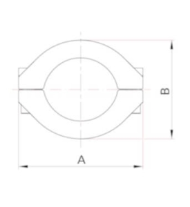 Collier Demi Coquilles ISO KF pour Joint Métalliques