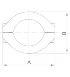 Collier en demi coquilles pour joint métalliques
