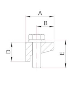 Demi Griffe Fixation Murale ISO KF