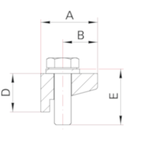 Demie-griffe de fixation murale