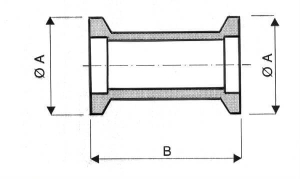 Embout Intermédiaire Long ISO KF