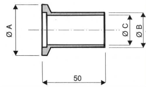 Embout Lisse Long ISO KF