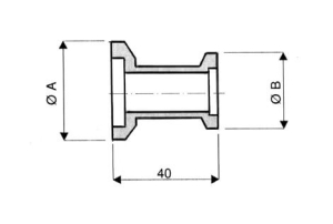 Réduction Droite ISO KF