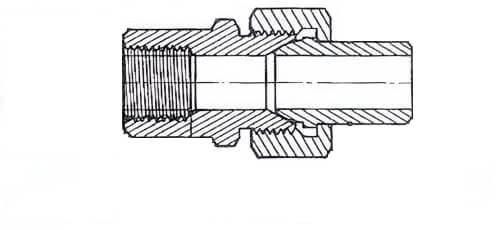 Schéma Union femelle à souder BW