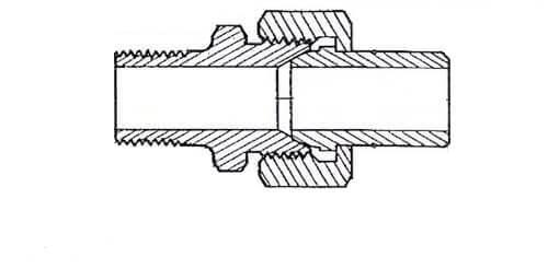 Schéma union mâle à souder BW