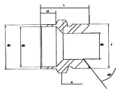 Raccord à souder BW mâle BSP cône 60°